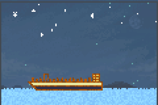 Tank Ship Pixel Art