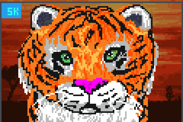 !Tiger! SK =D Pixel Art