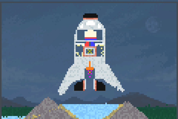 Space ship!!!!! Pixel Art