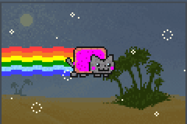 nyan cat Pixel Art