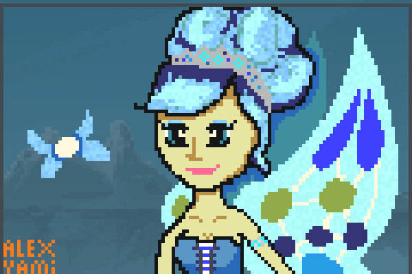 ice fairy queen Pixel Art