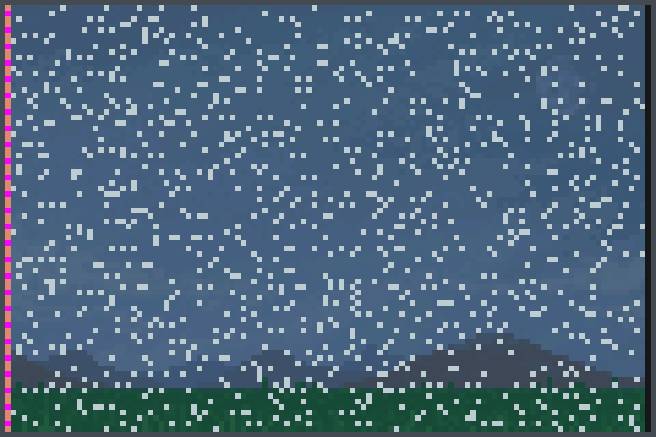 Horizontal Rain Pixel Art