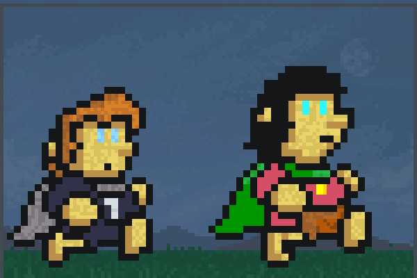 Sam and Frodo! Pixel Art