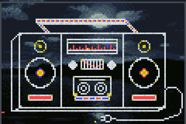 radio Pixel Art