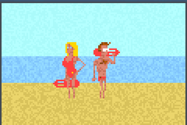 baywatch Pixel Art