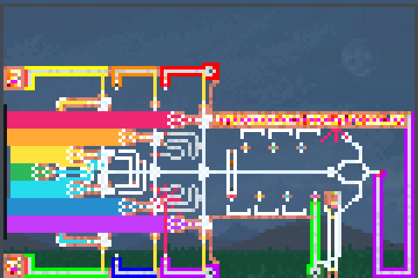 ROYGBIV Lazer P Pixel Art