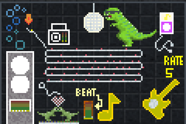 music party st Pixel Art