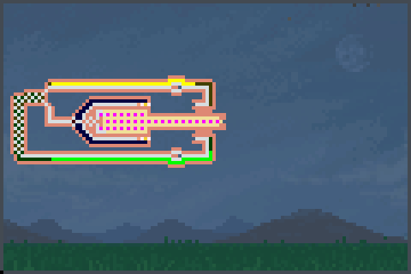 Laser Gun Cycle Pixel Art