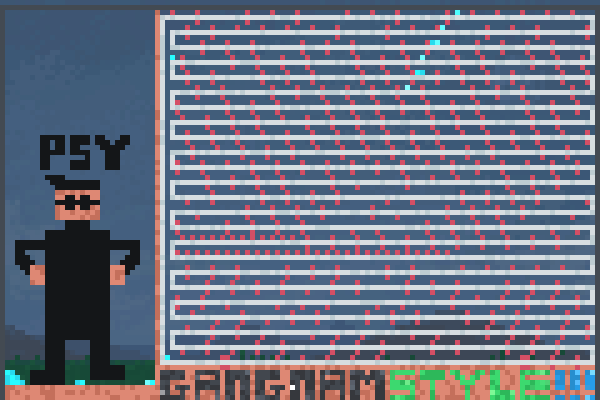 gangnam style a Pixel Art