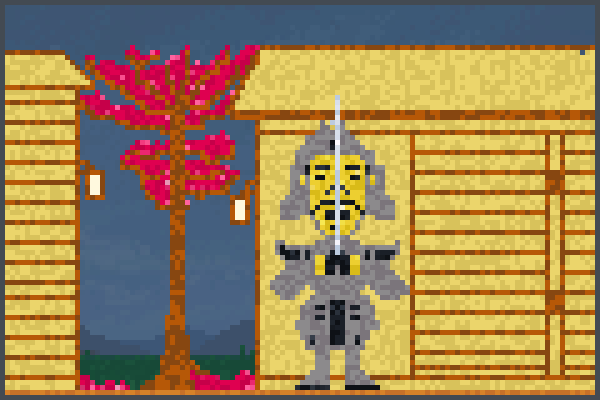 samurai life Pixel Art