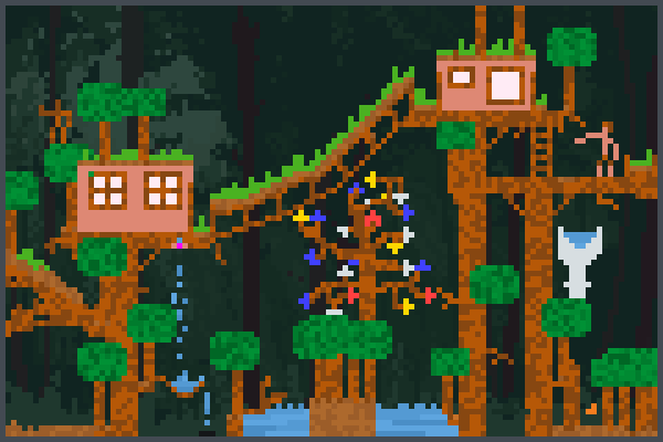  the tree housi Pixel Art