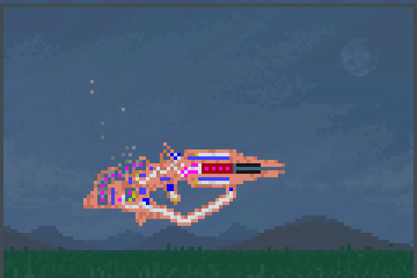 alien rifle Pixel Art