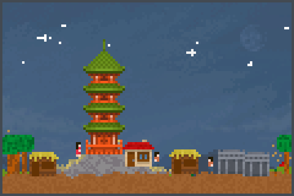 Village 1701 Pixel Art