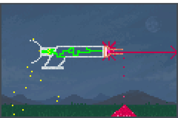 Laser Gun!!!!! Pixel Art