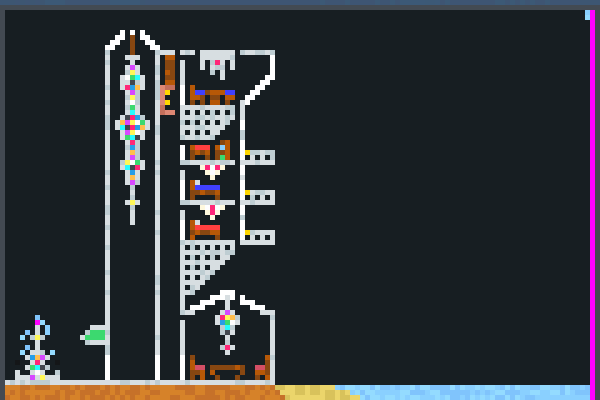 Tower Tsunami Pixel Art