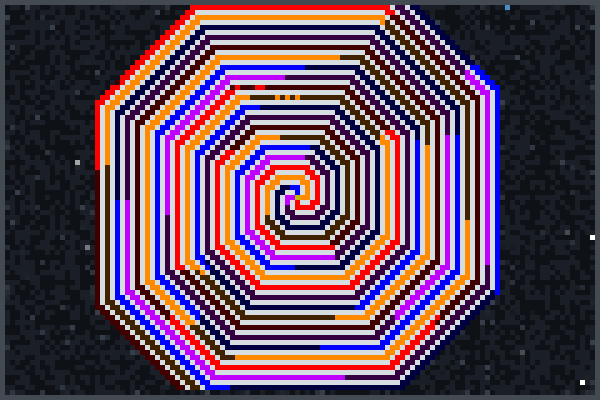 random spiral 2 Pixel Art