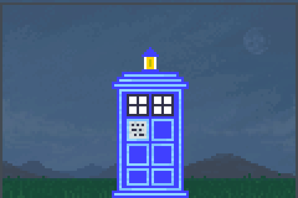 the tardis Pixel Art