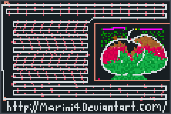 22bad apple son Pixel Art