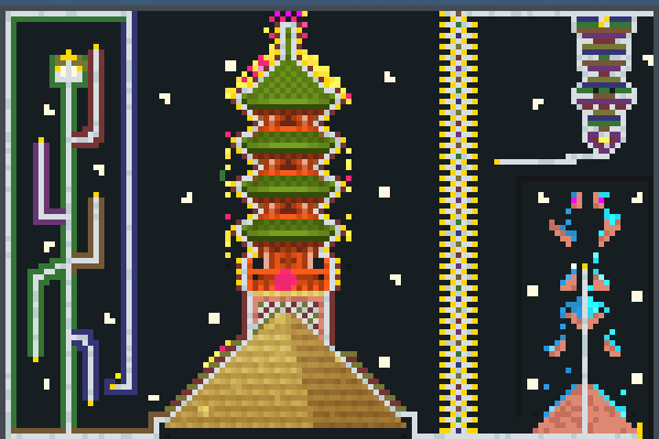 new years china Pixel Art