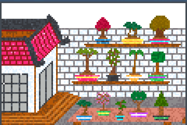 Bonsai Garden Pixel Art