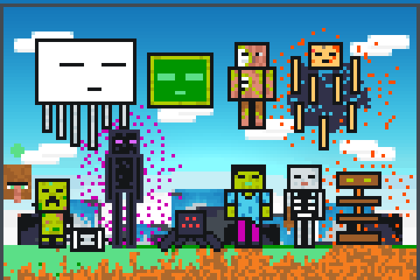 mobs not all Pixel Art