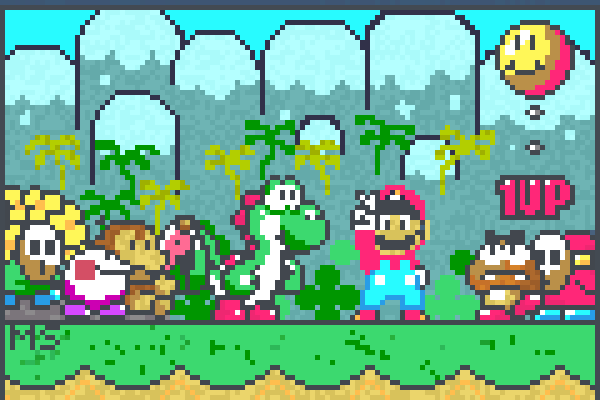 yoshis island! Pixel Art