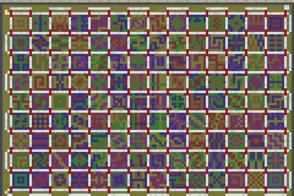 Colrful Squares Pixel Art