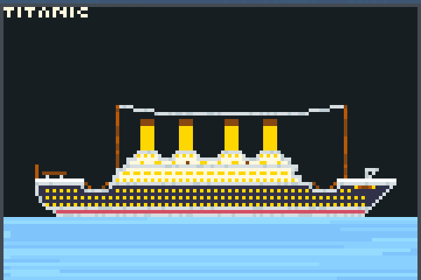 Titanic Cruise Pixel Art