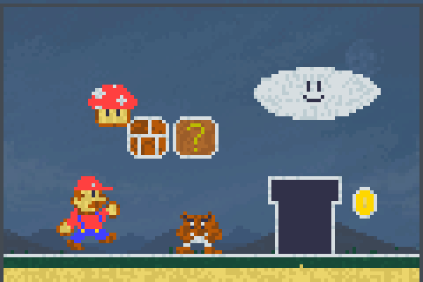 Super Mario Bro Pixel Art