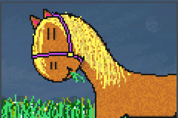 beautiful pony3 Pixel Art