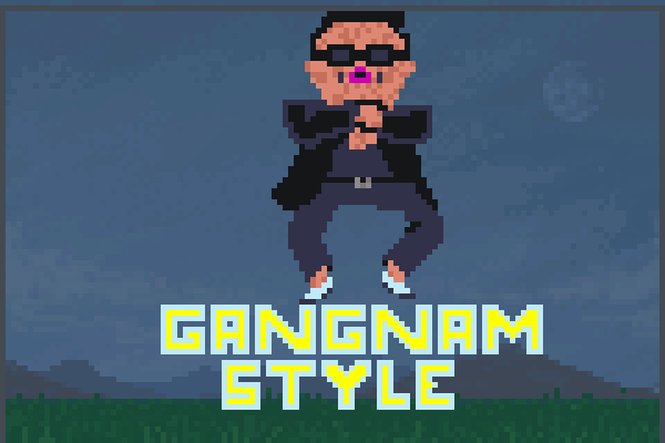 Drawn PSY Pixel Art