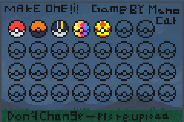 Make Pokeballzz Pixel Art