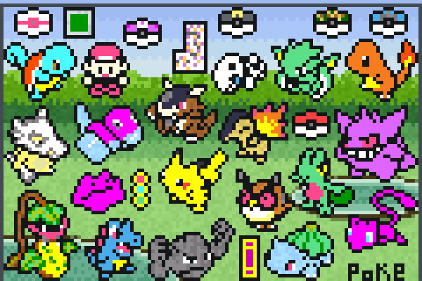 Pixel Pokemon! Pixel Art