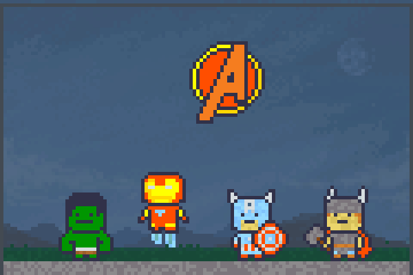 The Avengers Pixel Art