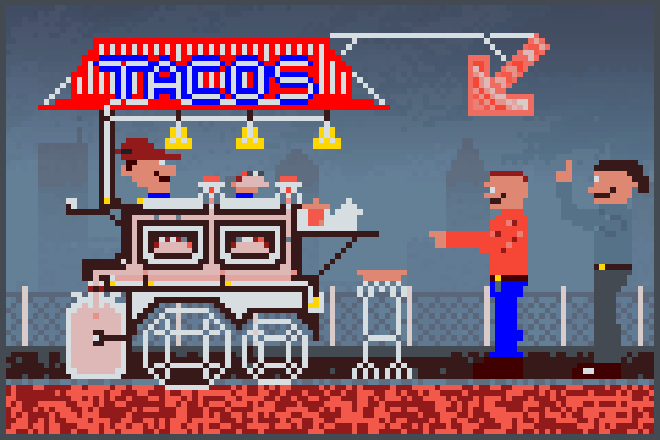 tacos shop Pixel Art