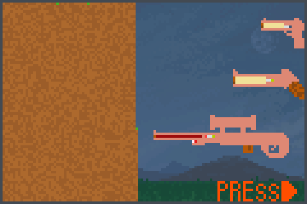 destroying guns Pixel Art