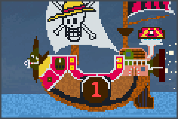 thousand sunny2 Pixel Art