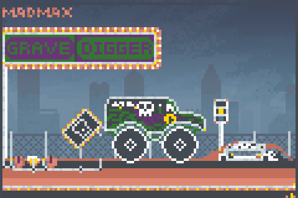 Grave Digger!!! Pixel Art