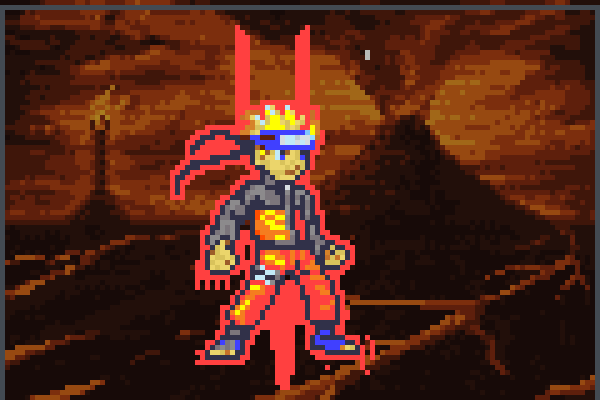  naruto fox Pixel Art