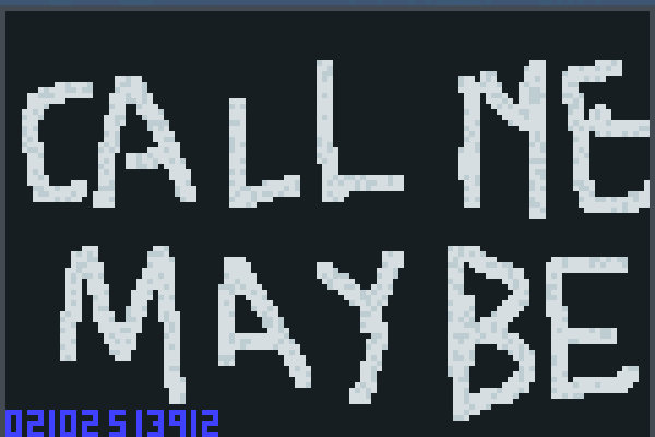 Call Me Maybe Pixel Art