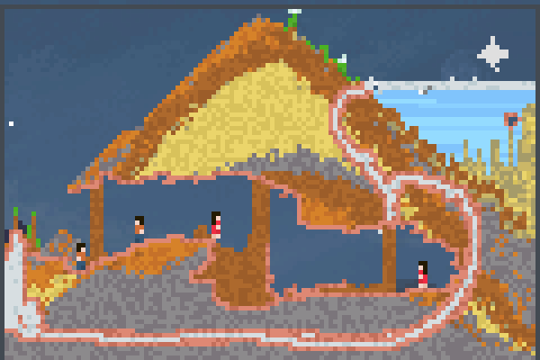 the old mine Pixel Art