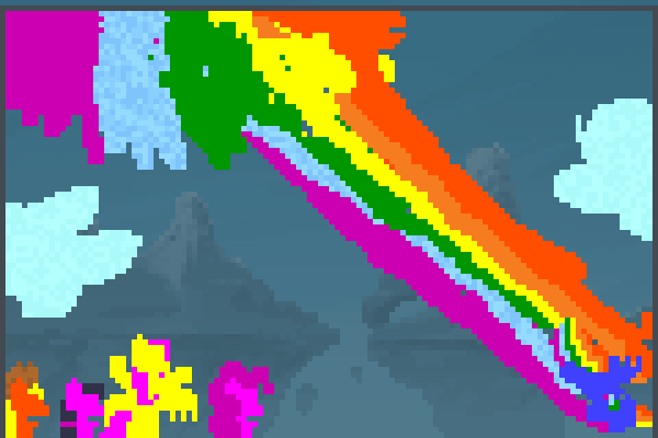 Sonic Rainboom Pixel Art