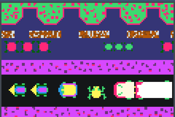 Mini Frogger! Pixel Art