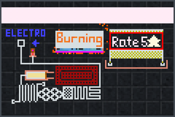 Awesome Burning Pixel Art