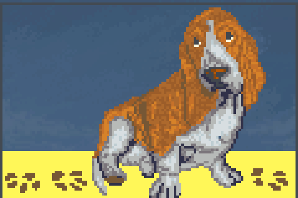 the puppy Pixel Art