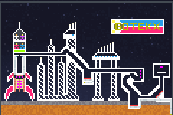 Planning Rocket Pixel Art