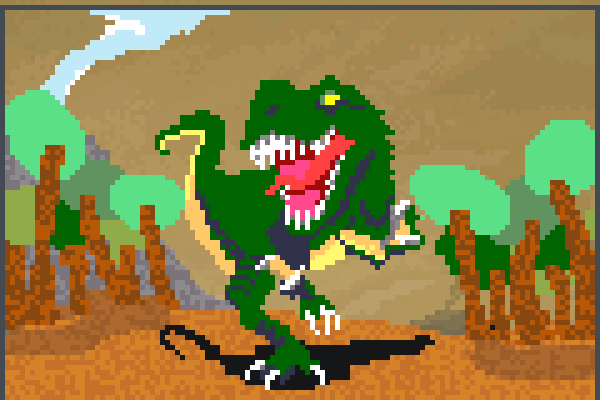 T Rex Pixel Art Pixel Art