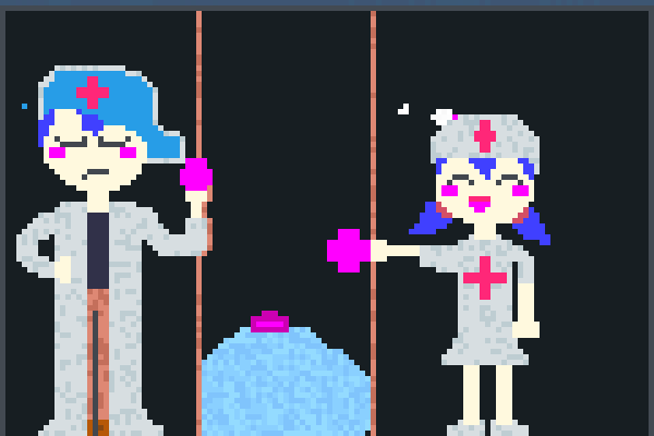 yin and yan.... Pixel Art