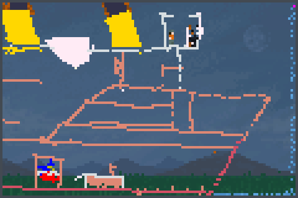 titanic flood Pixel Art