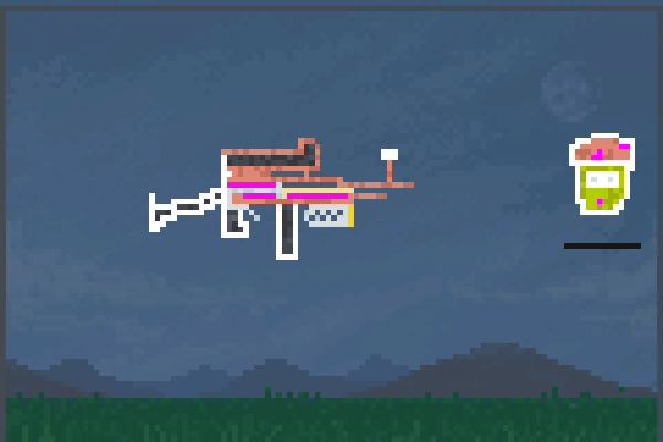 ak 47 nr zombie Pixel Art